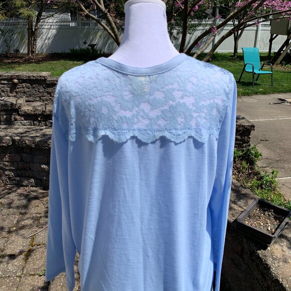 FIRM PRICE H&M Lace Shoulder 3/4 Sleeve Top Blouse - Picture 8 of 13